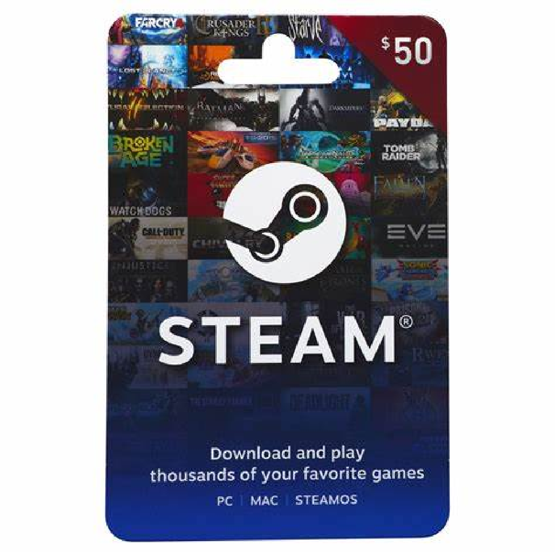 Steam Gift Card ＄50 - Instant Code Delivery