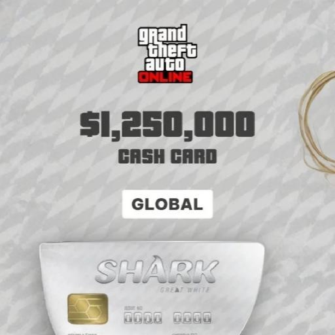 GTA Online Bull Shark Cash Card ＄1,250,000 (Global) (PC)- Rockstar - Digital Key
