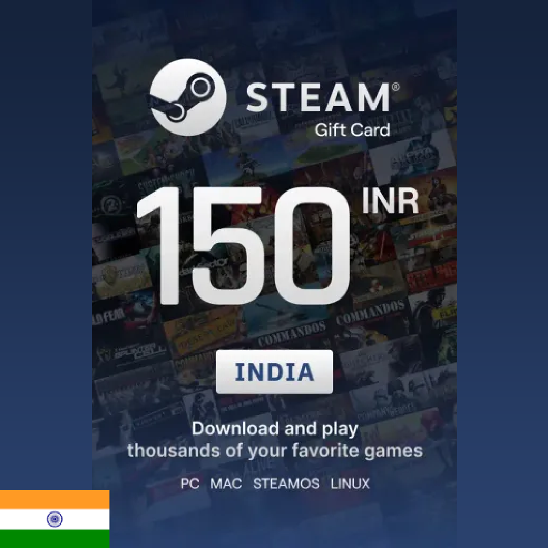 Steam Wallet 150 INR Gift Card (India) - Digital Key