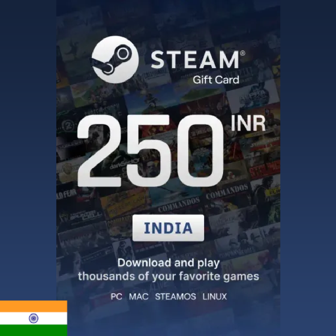 Steam Wallet 250 INR Gift Card (India) - Digital Key