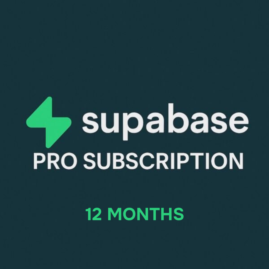 Supabase Pro 12 Months - Supabase Activation Link - GLOBAL