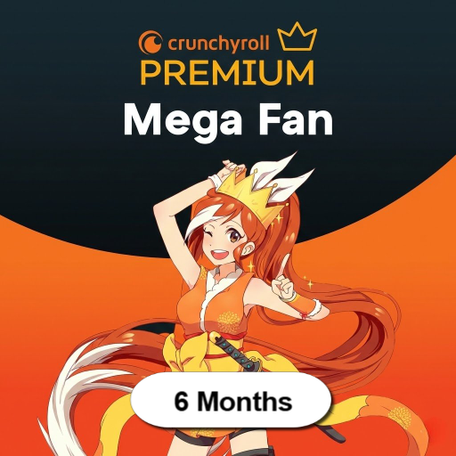 Crunchyroll Mega Fan 6 Months - Crunchyroll Account - GLOBAL
