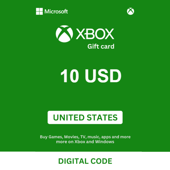 XBOX Gift Card 10 USD - Xbox Key - UNITED STATES