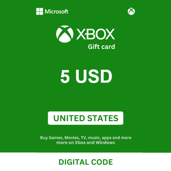 XBOX Gift Card 5 USD - Xbox Key - UNITED STATES