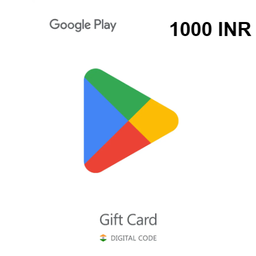 Google Play Gift Card 1000 INR - Google Play Key - INDIA