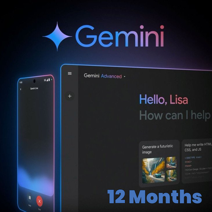 Gemini Advanced 12 Months - Gemini Account - GLOBAL